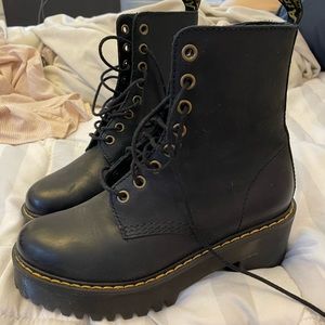 Doc Martens Shriver Hi Black Boot Sz 36